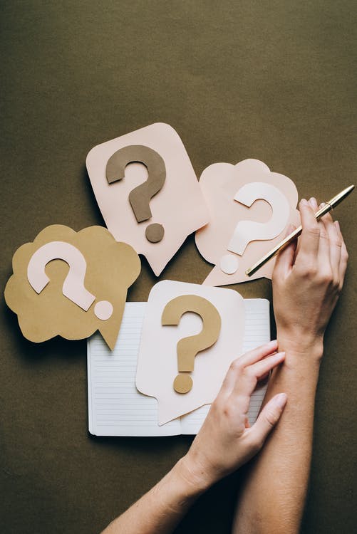 Free Question Marks on Paper Crafts Stock Photo