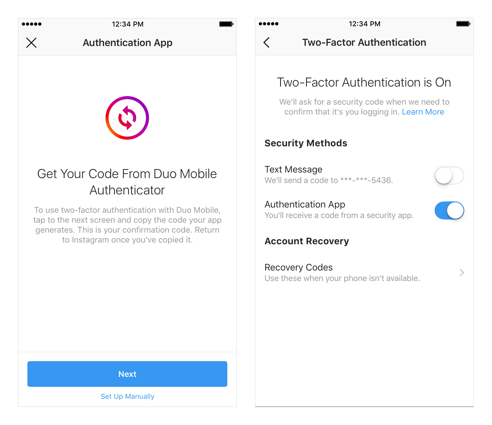 Support for Third-Party Two-Factor Authentication Apps