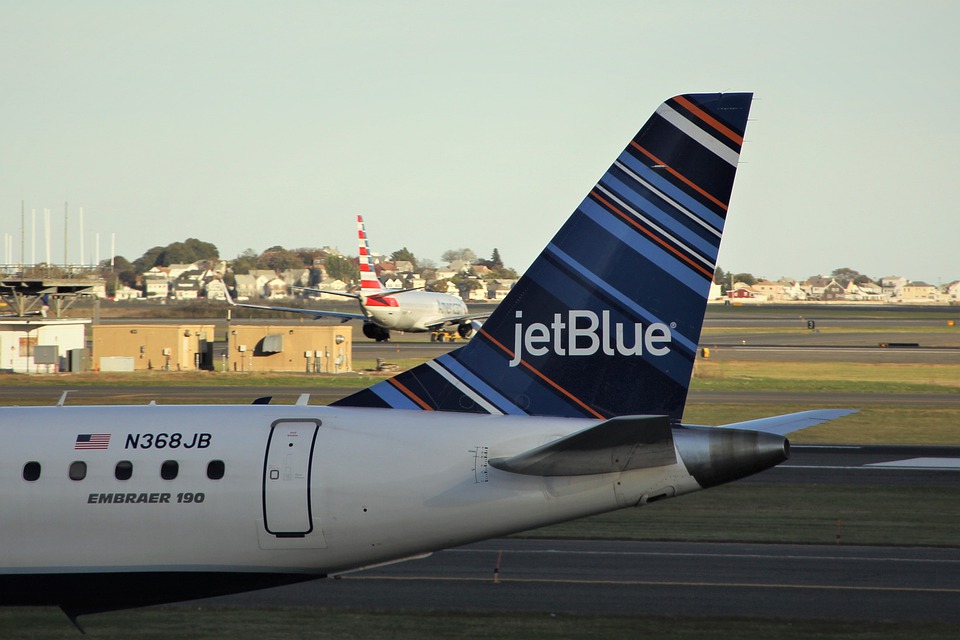 Jetblue, Airways, Airline, Decals, Blue, Stripes, Tail