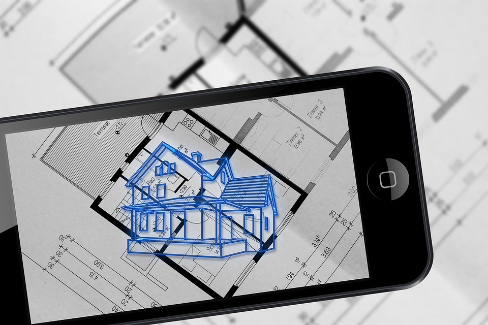 Augmented Reality, Smartphone, Building Plan, Architect